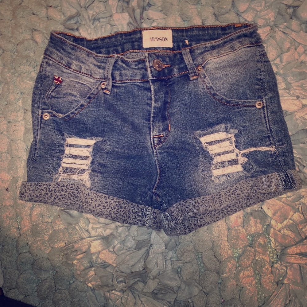 Hudson denim distressed shorts- Little Girls